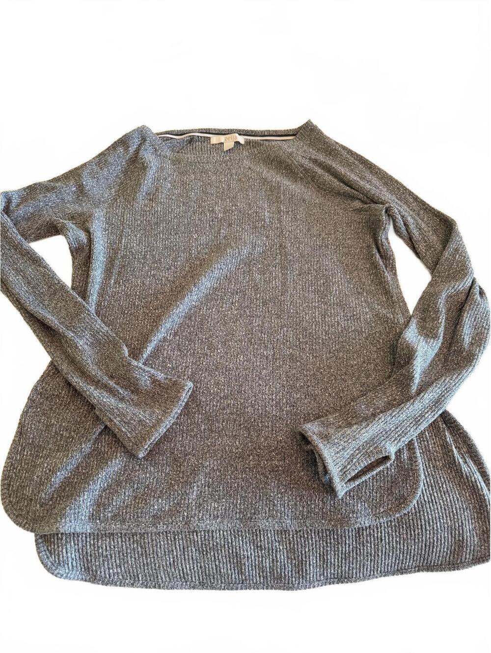 Zella Women's Green Long Sleeve Knit Top